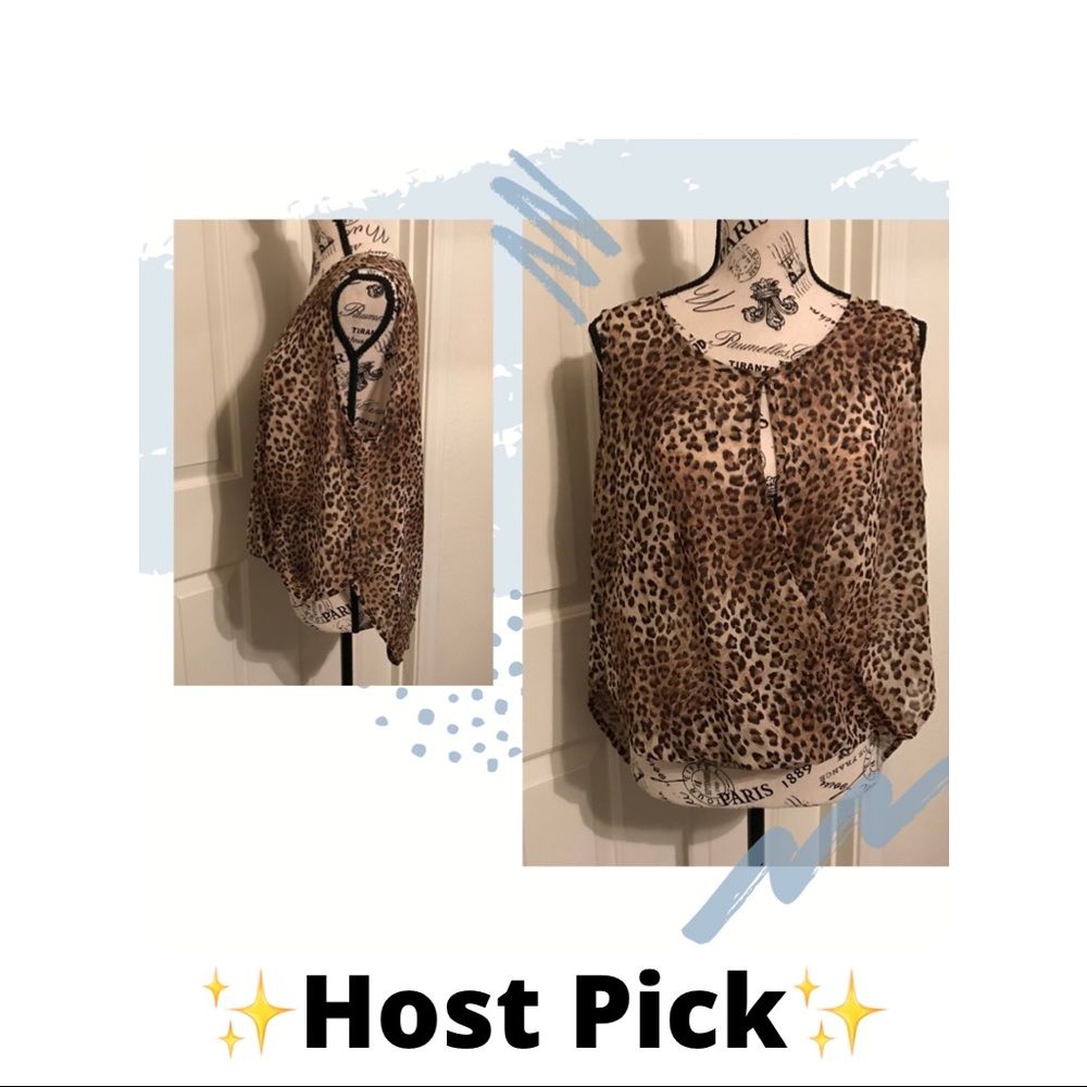 Better Be Sheer animal print top